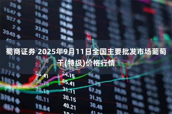 蜀商证券 2025年9月11日全国主要批发市场葡萄干(特级)价格行情