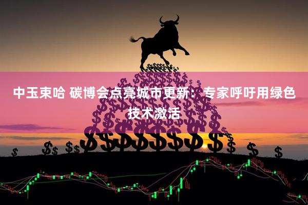 中玉束哈 碳博会点亮城市更新：专家呼吁用绿色技术激活