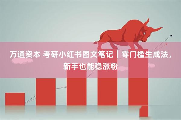 万通资本 考研小红书图文笔记｜零门槛生成法，新手也能稳涨粉